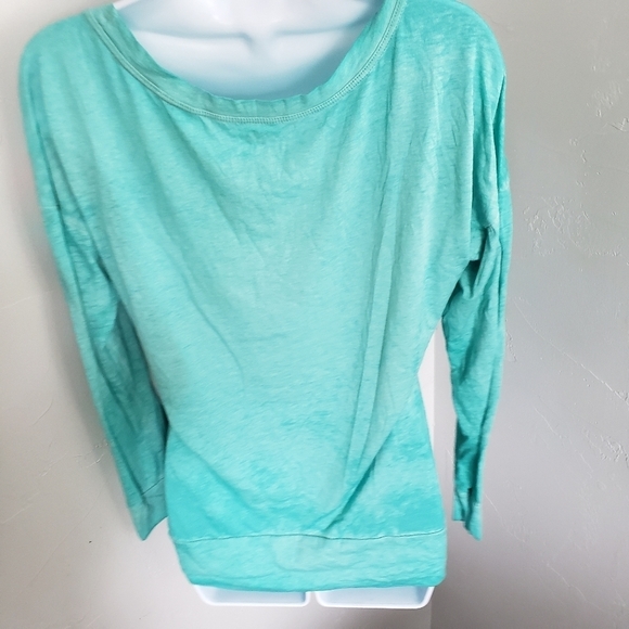 Maurices Active Turquoise Blue Long Sleeve Shirt S - Picture 5 of 7